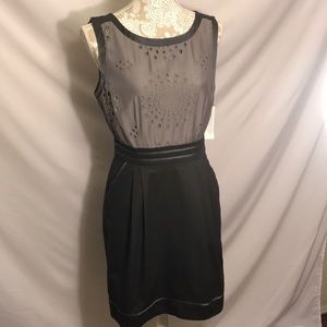 NWT HYPE Open-back, Satin Trim, tailored Dress